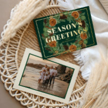 Pin Orange Séché Rustique Photo Holiday Gold