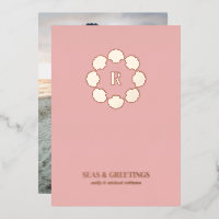 Rose Gold Seashell Mer De Serre Et Salutations Pho