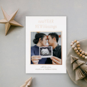 Carte De Vœux En Aluminium Rouge et blanc Nouvel An Bénédiction nouvelle Gros