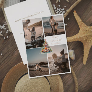 Carte De Vœux En Aluminium Sandy Smiles 4 Beachy Delights pour Noël