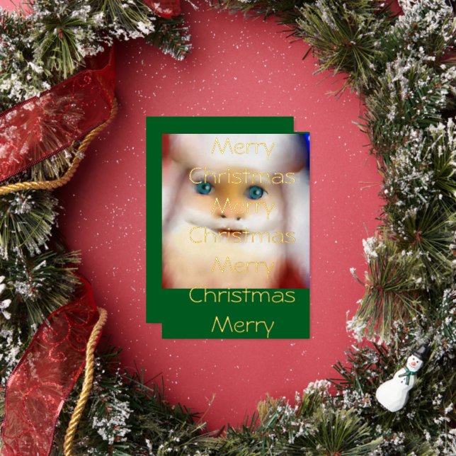 Carte De Vœux En Aluminium SantaClause series (Insitu)