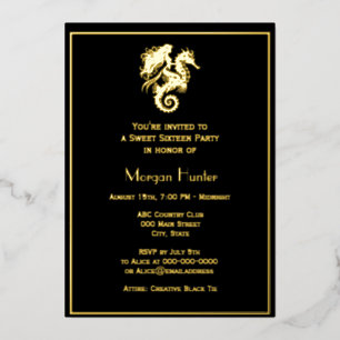 Carte De Vœux En Aluminium Sirène Sémillante Chevauchant un Hippocampe pour u