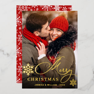 Carte De Vœux En Aluminium Sparkel Joyeux Noël PHOTO de voeux Or