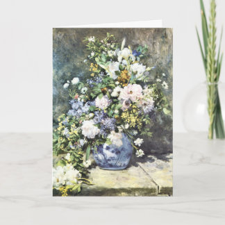 Carte de vœux en Beaux-Arts, "Vase de fleurs", Ren