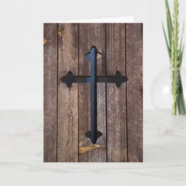 Carte de voeux en bois blanc (Devant)