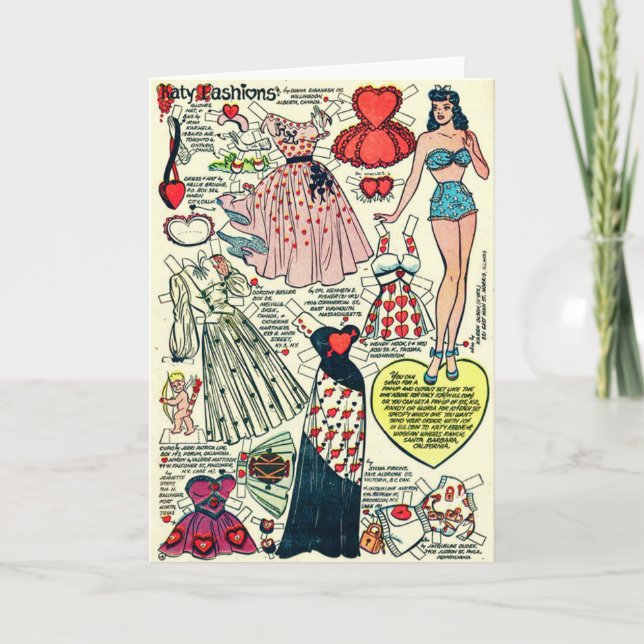 Carte de voeux en papier Katy Keene (Devant)