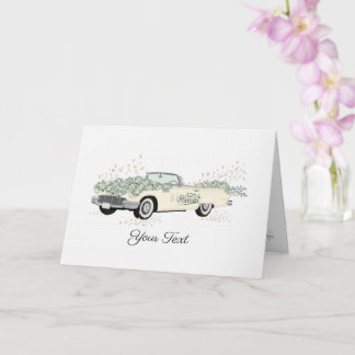 Carte de vœux en papier métallisé Vintage Classic 