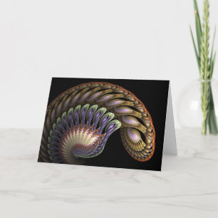 " Carte de voeux en spirale "baroque