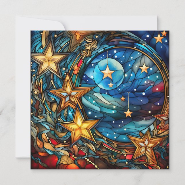 Carte de voeux en verre de Noël (Devant)