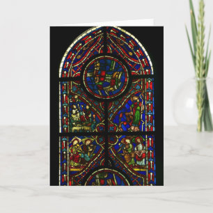 Carte de voeux en verre souillé