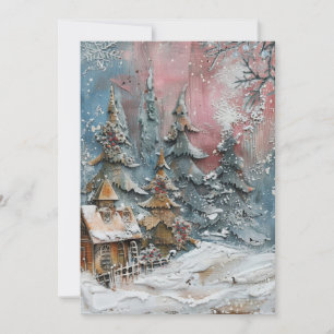 Carte de voeux Ephemera de Noël
