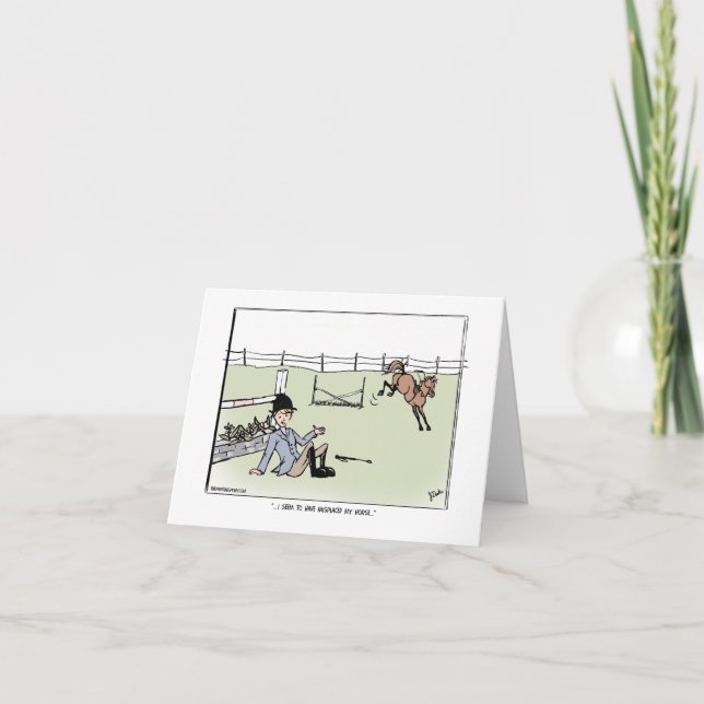 Carte de voeux équestre (Devant)
