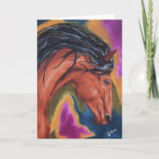 Carte de voeux équestre Horse Artsy