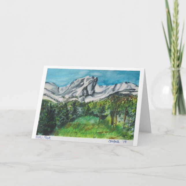 Carte de voeux Estes Park Rocky Mountains (Devant)