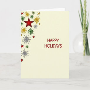 Carte de vœux étoile de Noël