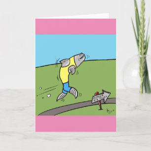 Carte de voeux Exécution saumon