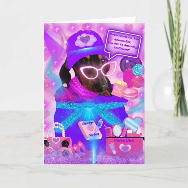 Carte de voeux Extraordinaire pour petite amie (Devant)