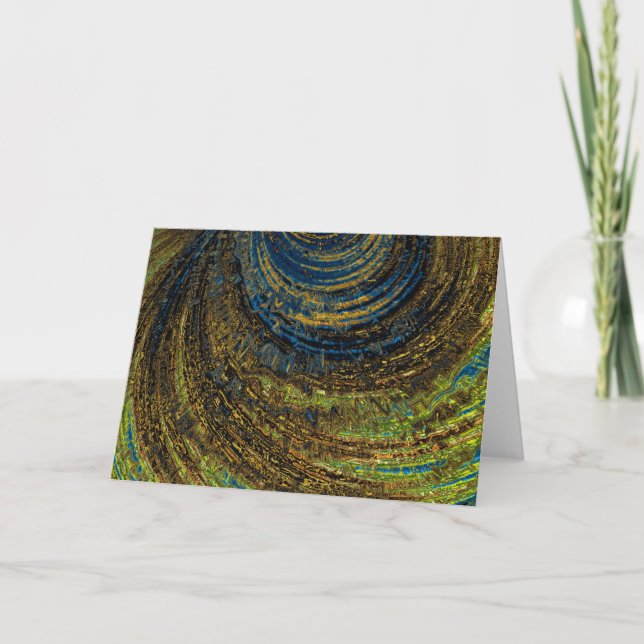 Carte de voeux - F1394 "Coucher de soleil Van Gogh (Devant)