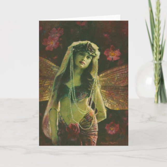 Carte de voeux Fairy vintage (Devant)