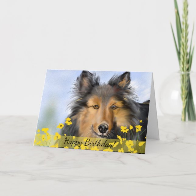 Carte de voeux faite sur commande d'anniversaire (Devant)