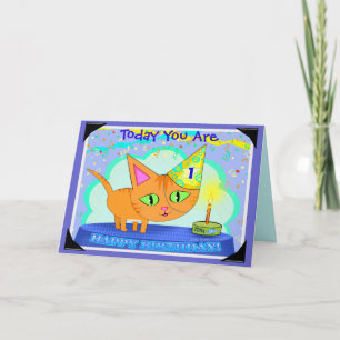 Carte de voeux faite sur commande de chat