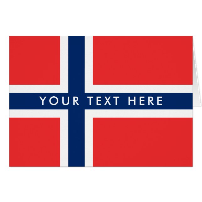 Carte de voeux faite sur commande de drapeau (Devant horizontal)