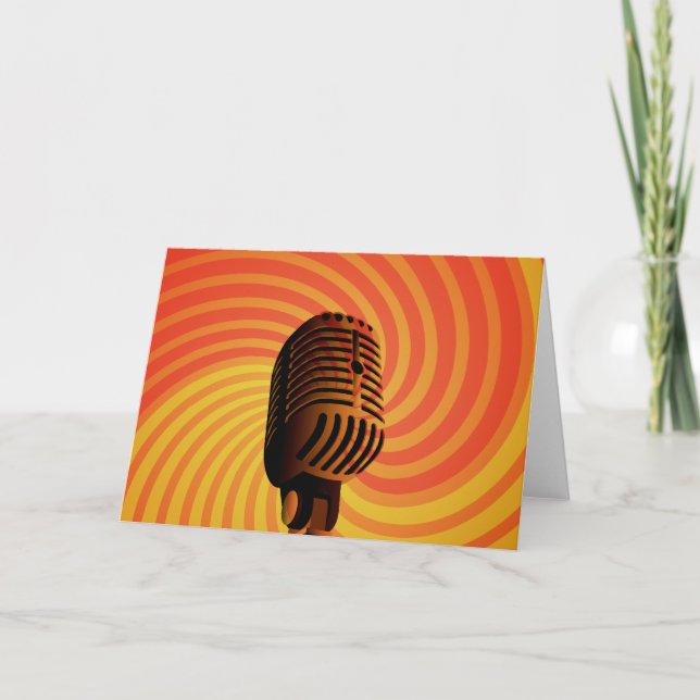 Carte de voeux faite sur commande de rétro (Devant)