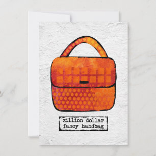 Carte de voeux Fancy Handbag - Drôle sac