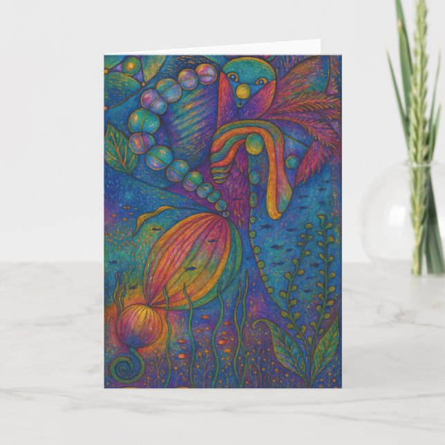 Carte de vœux fantaisiste  (Devant)