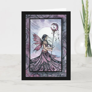 Carte de voeux Fée Purple Dream