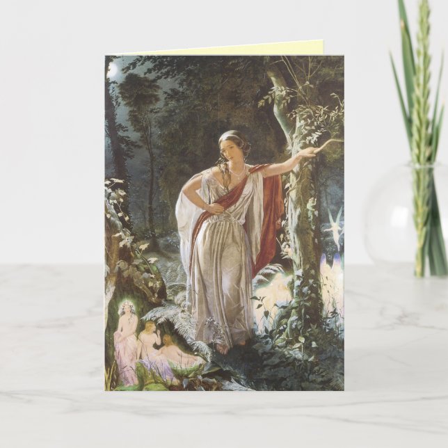 Carte de voeux Féerie vintage (Devant)