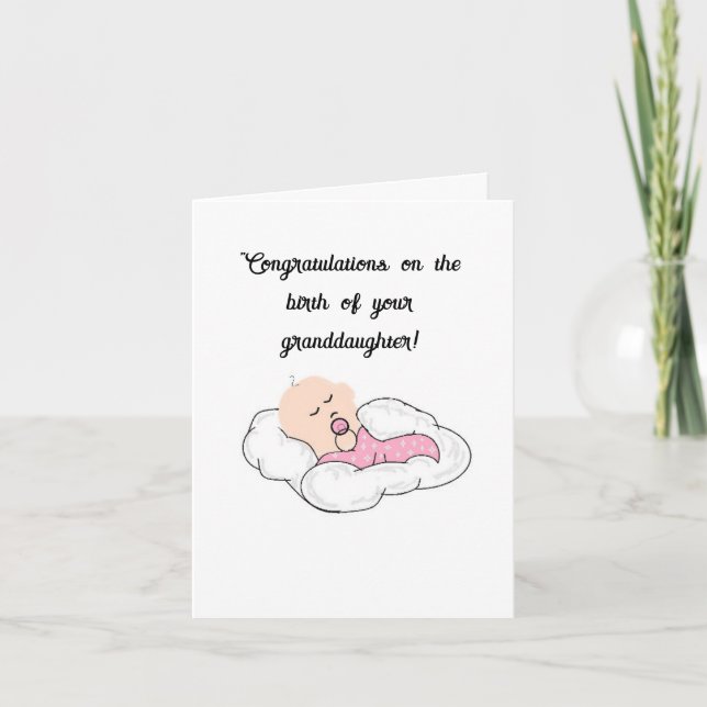 Carte de voeux : Félicitations grand-parents (Devant)