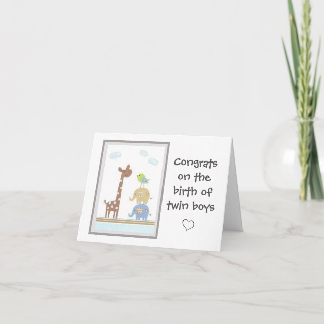 Carte de voeux - Félicitations pour la naissance d (Devant)