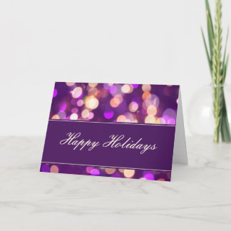 Carte de vœux festifs doucement floutés (Violet 1)