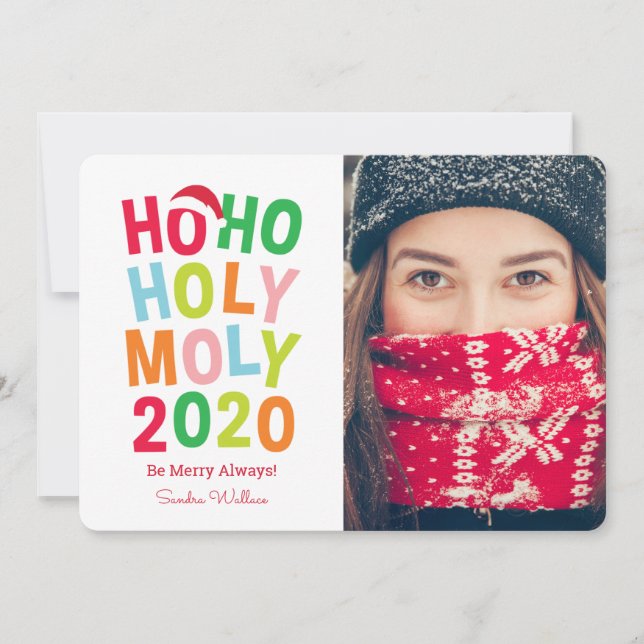 Carte de vœux festive 2020 Holy Moly (Devant)