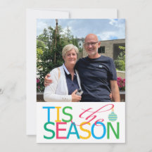 Carte de vœux festive de la saison