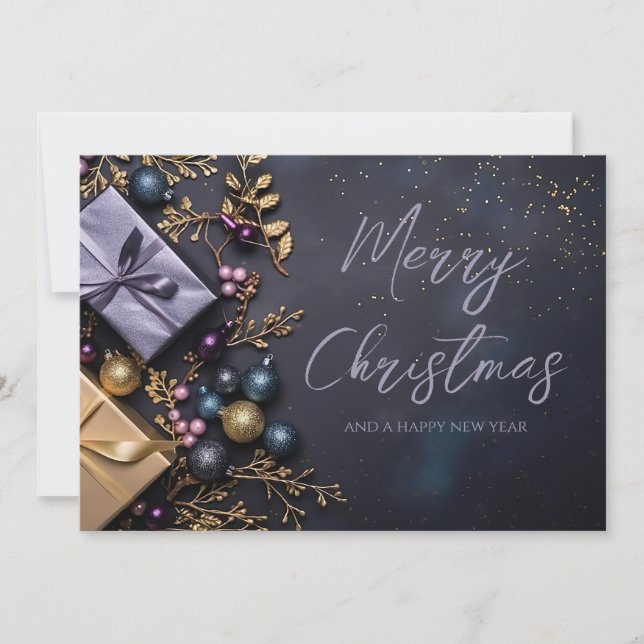 Carte de vœux festive de Noël (Devant)