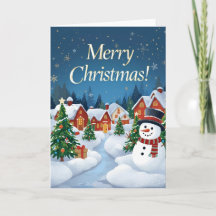 Carte de vœux festive de Noël