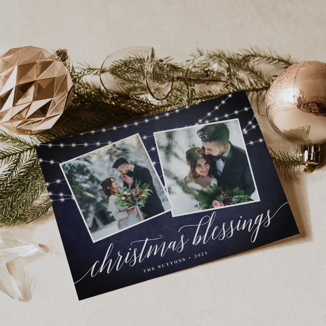 Carte de vœux festive | Midnight Garland (Créateur téléchargé)
