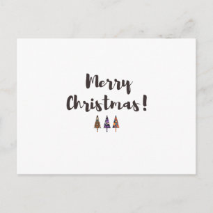 Carte de vœux festive minimaliste moderne Tress X-