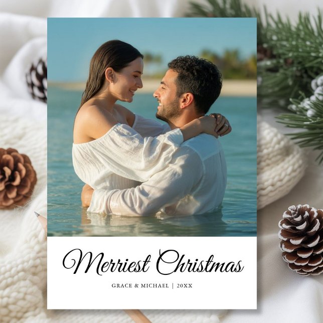 Carte de vœux festive pour couple élégant (Créateur téléchargé)