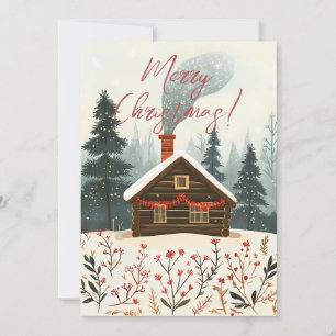 Carte de voeux Festive Watercolor Noël