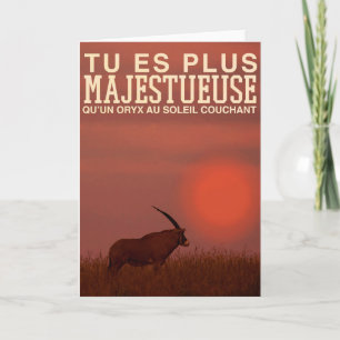 Carte de voeux Fête des mères - Oryx Card