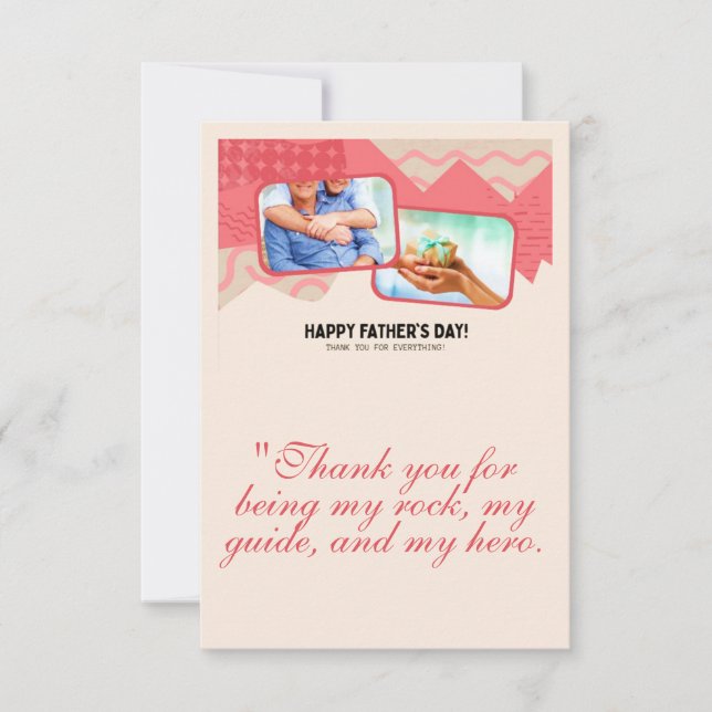 Carte de voeux fête des pères (Devant)