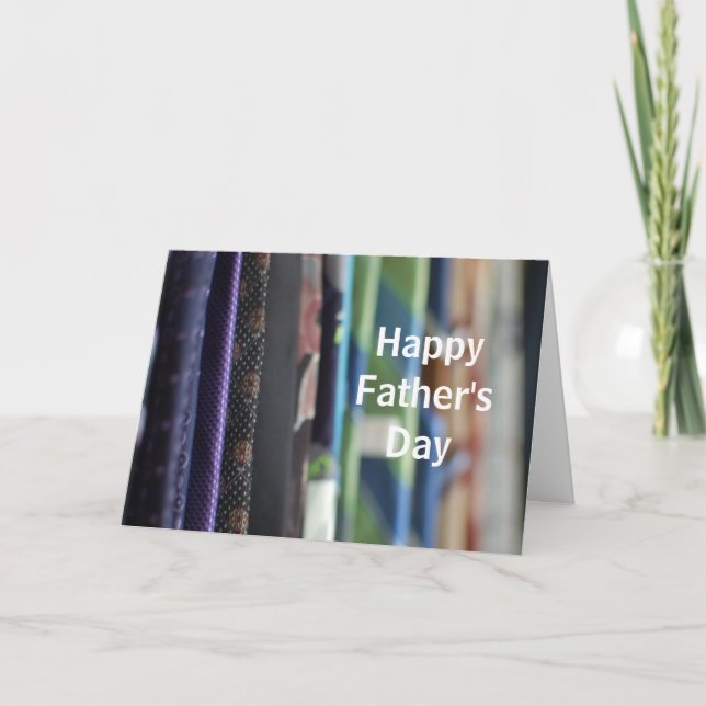 Carte de voeux Fête des pères photo Neckties (Devant)