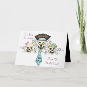 Carte de voeux Fête des pères pirate