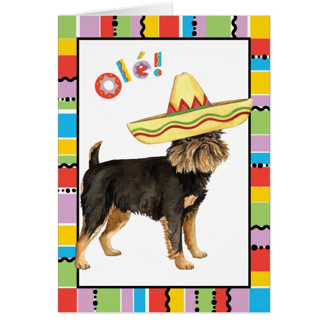 Carte de voeux Fiesta Brussels Griffon (Devant)
