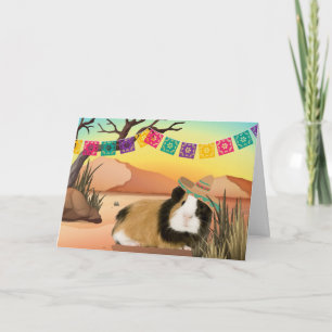 Carte de voeux Fiesta Cinco De Mayo Guinée Pig