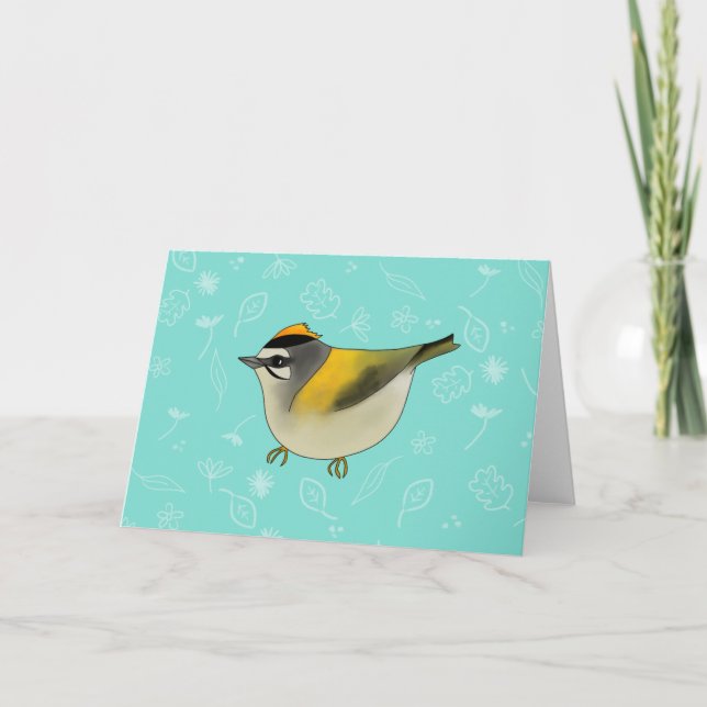 Carte de vœux Firecrest (Devant)