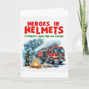 Carte de voeux Firefighter